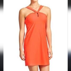 Athleta Kiki Red Halter Swim Dress‎ Size Medium